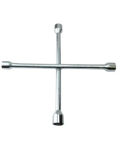 KTI71941 image(0) - K Tool International Lugnut Wrench 14 Inch 4 Way SAE/Metric Combo