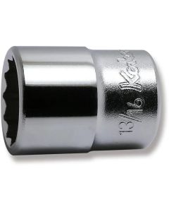 KKN4405A-13-16 image(0) - Ko-ken USA 4405A-13/16 1/2 Square Drive Socket 13/16 12 Point Length 38 mm