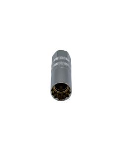 VIMMSPMTW14M image(0) - VIM Tools 14 mm Magnetic Thin Wall 12 Point Spark Plug Socket - 3/8 Inch Drive