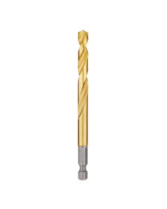 MLW48-89-4616 image(0) - Milwaukee Tool 19/64" SHOCKWAVE RED HELIX Titanium Drill Bit