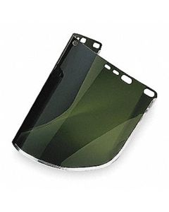 SRW29053 image(0) - Jackson Safety Replacement Windows for F30 Acetate Face Shields - Medium Green - 8" x 15.5" x.040" - D Shaped - Bound