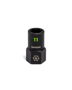 GETXBM11 image(0) - Grip Edge Tools 11mm 3/8" Dr RPT Socket Extractor with FORS (Standard Length)