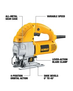 DWTDW317 image(0) - DEWALT 5.5 Amp Variable Speed Jig Saw