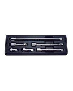 KKNPK3760-6 image(0) - Ko-ken USA 3/8 Sq. Dr. Extension Bar set 32-250mm ABS Tray  6 pieces