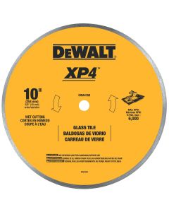 DWTDWA4769 image(0) - DEWALT Continuous Rim Glass Tile Blade, 10"