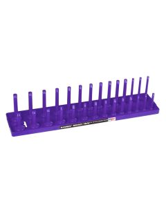 HNE1207 image(0) - Hansen Global 1/2 Inch Standard 2 Row Regular/Deep Socket Holder Tray - Purple