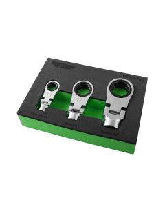 VIMDDFRA100 image(0) - VIM Tools 3 PC. DUAL DRIVE FLEX RATCHETING ATTACHMENT SET