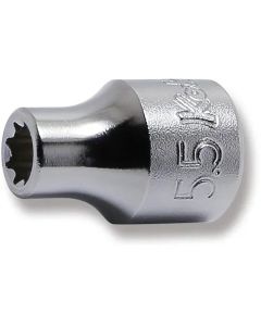 KKN3415M-5-5 image(0) - Ko-ken USA 3415M-5.5 3/8 Square Drive Socket 5.5 mm Double Square Length 26 mm