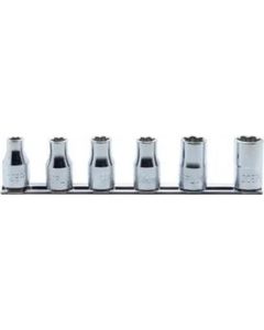 KKNRS4425-6-EPL image(0) - Ko-ken USA RS4425/6-EPL 1/2 Sq. Dr. Socket 6 piece Low Profile TORXplus&Acirc;&reg; set 10EPL-20EPL