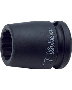 KKN14405A-15-16 image(0) - Ko-ken USA 14405A-15/16 1/2 Sq. Dr. Socket 15/16 12 point Length 38mm