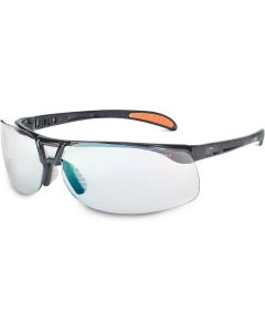 Uvex Protege Metallic Black Safety Glasses with SCT-Reflect 50 Anti-Scratch/Hard Coat Lens - S4202