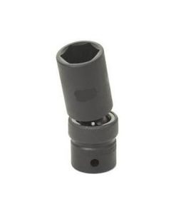 GRE2019UMD image(0) - Grey Pneumatic 1/2" Drive x 19mm Deep Universal Socket 6 Point - Black