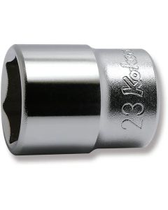 KKN4400M-23 image(0) - Ko-ken USA 4400M-23 1/2 Square Drive Socket 23 mm 6 Point Length 40 mm