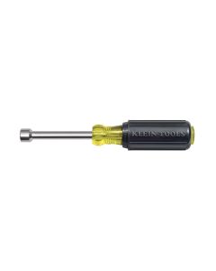 KLE6306MM image(0) - Klein Tools 6 mm Nut Driver, 3-Inch Hollow Shaft, Cushion-Grip&trade;