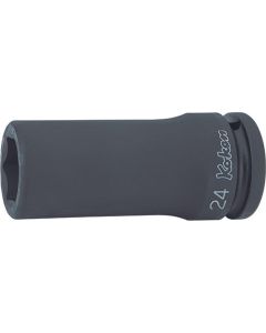 KKN16300M-28 image(0) - Ko-ken USA 16300M-28 3/4 Sq. Dr. Socket 28mm 6 point Length 100mm