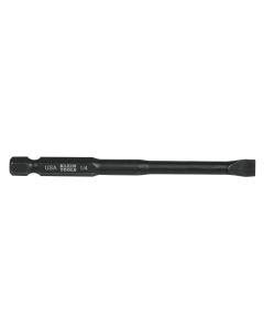 Klein Tools 1/4-Inch Slotted Power Drivers, 3-1/2-Inch, 5-Pack
