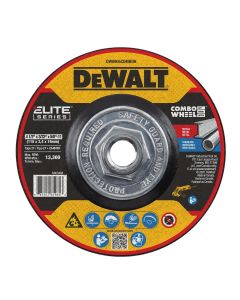 DWTDW8905COMBOH image(0) - DEWALT ELITE SERIES Combo Wheels 4-1/2 x 3/32 x 5/8-11 XP T27