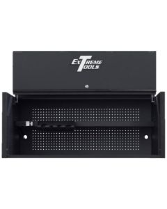 EXTRX552501HCMBBK image(0) - Extreme Tools Extreme Tools RX Series Professional 55"W x 25"D Extreme Power Workstation® Hutch Matte Black, Black Drawer Pulls