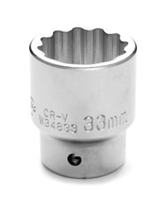 WLMW34833 image(0) - Wilmar Corp. / Performance Tool 3/4" Drive 33mm 12pt Socket