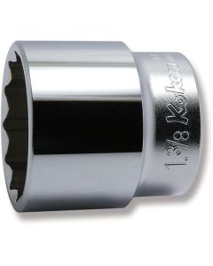KKN4405A-1-3-8 image(0) - Ko-ken USA 4405A-1.3/8 1/2 Square Drive Socket 1.3/8 12 Point Length 47 mm