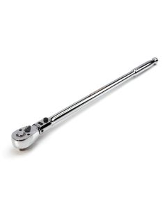 JSP60574 image(0) - J S Products (steelman) 3/8-Inch Drive 72-Tooth 180-Degree Flex-Head Reversible Quick-Release Ratchet with 18-Inch Long Full Polish Handle