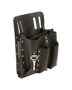 KLE5164 image(0) - Klein Tools Tool Pouch Leather 8-Pockets Knife Snap