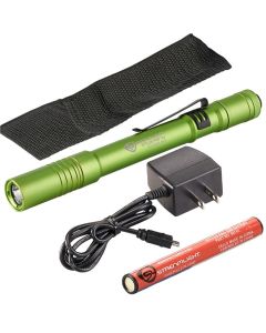 STL66145 image(0) - Streamlight Stylus Pro USB 120V AC - Includes Nylon Holster - Lime Green with White LED