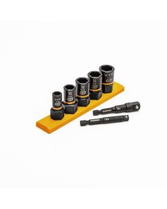KDT87911 image(0) - GearWrench 7 Piece 1/4 Inch & 3/8 Inch Drive Metric Bolt Biter Impact Extraction Socket Set