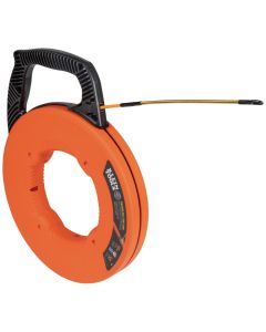 KLE56350 image(0) - Klein Tools Fiberglass Fish Tape with Spiral Steel Leader, 50-Foot