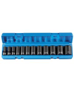 GRE1202SD image(0) - Grey Pneumatic 3/8" Drive 12 Piece Semi-Deep Set - 12 Point