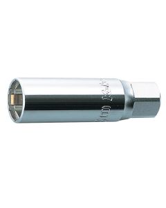 KKN3300C-18 image(0) - Ko-ken USA 3300C-18 3/8 Square Drive 6-Point Clip Type Spark Plug Socket 18 mm