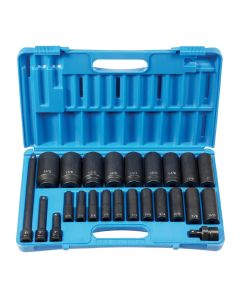 GRE1324D image(0) - Grey Pneumatic 1/2" Drive 24 Piece Deep Set