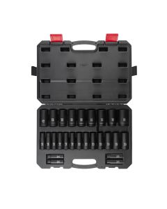 SUN2646 image(0) - SUNEX 26-Piece 1/2 in. Drive Deep Metric Im