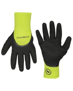 LEGGC180XL image(0) - Legacy Manufacturing Flexzilla® 3/4 Nitrile Dip Winter Gloves, Black/ZillaGreen™, XL