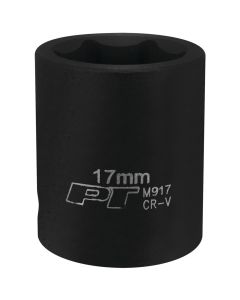 WLMM917 image(0) - Wilmar Corp. / Performance Tool 3/8" Drive 17mm 6pt Impact Socket