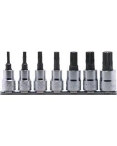 KKNRS3020-7-L50 image(0) - Ko-ken USA RS3020/7-L50 7 Piece 3/8 Sq. Dr. Triple Square (XZN) Bit Socket Set M4-M14