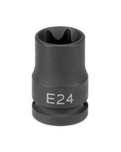 GRE2124ET image(0) - Grey Pneumatic 1/2" Drive x E24 External Star Impact Socket