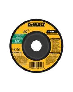 DWTDW4629 image(0) - DEWALT 4" x 1/4" x 5/8" Masonry Grinding Wheel C24R