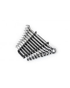 KDT86958 image(0) - GearWrench 10 Piece 90-Tooth 12 Point SAE Combination Ratcheting Wrench Set