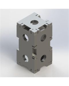 BLI1232678 image(0) - Baileigh WJT-SB422UW-16 4X2X2" Square Block 16MM Holes