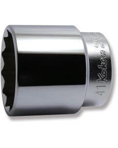 KKN4405M-41 image(0) - Ko-ken USA 4405M-41 1/2 Square Drive Socket 41 mm 12 Point Length 57 mm