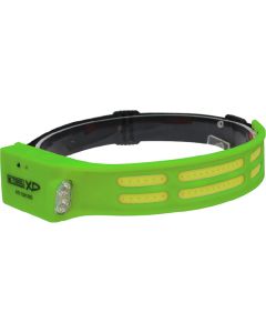 KTI73318XD image(0) - K Tool International Headlight 600 Lumen COB Flexible with Motion Sensor and Side Flashlight Lime Green