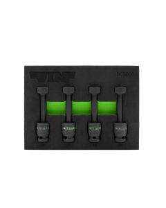 VIMBCS800 image(0) - VIM Tools 4 PC. 1/2'' DR. IMPACT BALL UJ CLOSE-QUARTER SOCKET SET