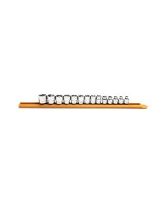 KDT81396 image(1) - GearWrench 14 Piece 3/8 Inch Drive 6 Point Stubby Socket Set Metric