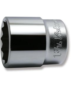 KKN4405A-1-3-16 image(0) - Ko-ken USA 4405A-1.3/16 1/2 Square Drive Socket 1.3/16 12 Point Length 46 mm
