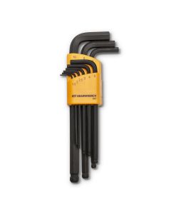 KDT83521 image(0) - GEARWRENCH 9 Piece Metric Ball End Long Arm Hex Key Set