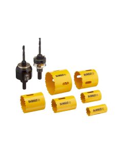 DWTD180002 image(0) - DEWALT Hole Saw Kit, Standard Electrician'S Set, Bi-Metal