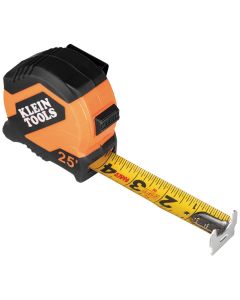KLE9525 image(0) - Klein Tools Tape Measure, 25-Foot Compact, Double-Hook