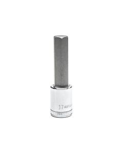 KDT82576 image(0) - GearWrench 1/2 Inch Drive Mid Length Hex Bit Metric Socket 17mm