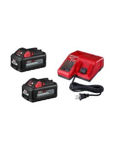 MLW48-59-1862S image(1) - Milwaukee Tool M18 REDLITHIUM HIGH OUTPUT XC6.0 Battery 2-Pack System Starter Kit